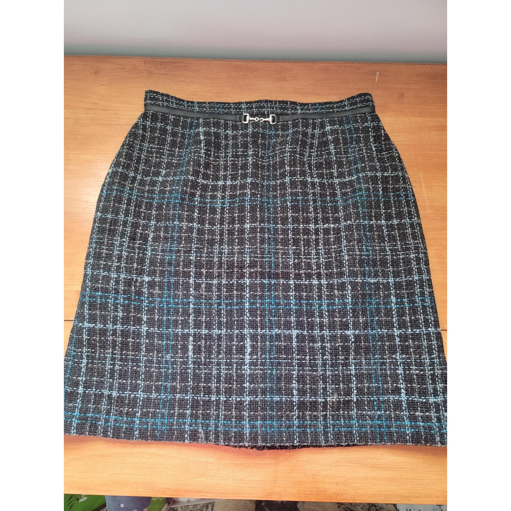 Worthington woven Wool Blend Skirt with slight flare Women 10